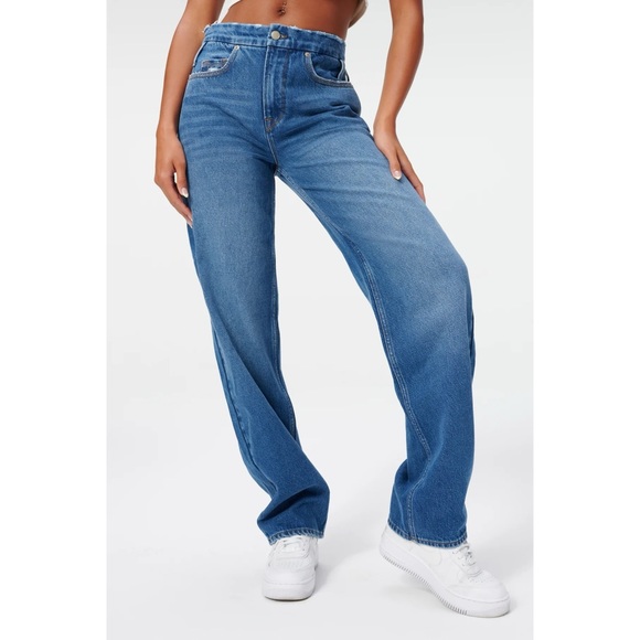 NWT Good American GOOD ’90s RELAXED JEANS - Picture 1 of 5